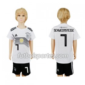 Camisetas Alemania Schweinsteiger 7 Niño Primera Equipacion Mundial 2018